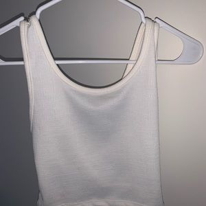Roxy white crop top size M